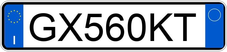 Numer rejestracyjny GX560KT posiada FIAT 500 Numer rejestracyjny GX560KT posiada FIAT 500