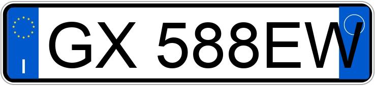 Numer rejestracyjny GX588EW posiada FIAT Panda 3a serie Numer rejestracyjny GX588EW posiada FIAT Panda 3a serie