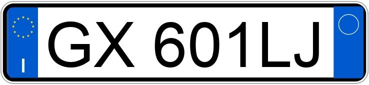 Numer rejestracyjny GX601LJ posiada VOLVO XC40