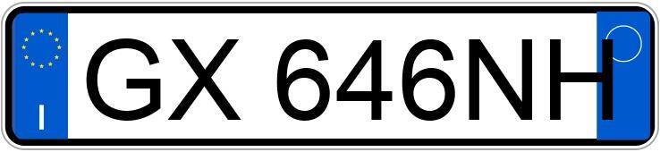 Numer rejestracyjny GX646NH posiada AUDI A3 4a serie