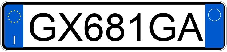 Numer rejestracyjny GX681GA posiada TESLA Model X