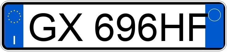 Numer rejestracyjny GX696HF posiada VOLKSWAGEN Golf 8a serie