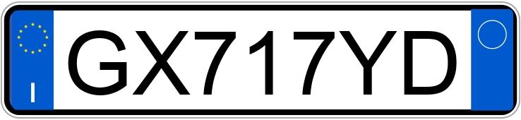 Numer rejestracyjny GX717YD posiada AUDI Q3 2a serie