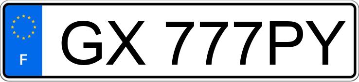 Numer rejestracyjny GX777PY posiada RENAULT MASTER III