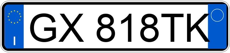 Numer rejestracyjny GX818TK posiada MG ZS