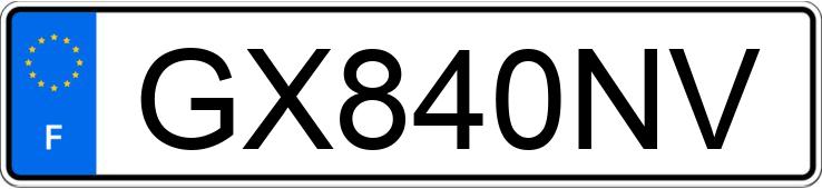 Numer rejestracyjny GX840NV posiada VOLKSWAGEN GOLF VIII