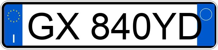 Numer rejestracyjny GX840YD posiada BMW X7