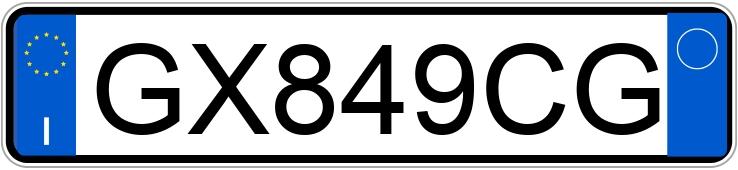 Numer rejestracyjny GX849CG posiada CITROEN C3 3a serie Numer rejestracyjny GX849CG posiada CITROEN C3 3a serie