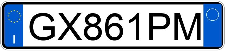 Numer rejestracyjny GX861PM posiada BMW X1