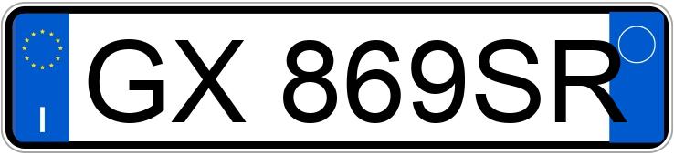 Numer rejestracyjny GX869SR posiada MERCEDES Classe A