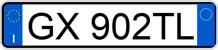 Numer rejestracyjny GX902TL posiada BMW X1