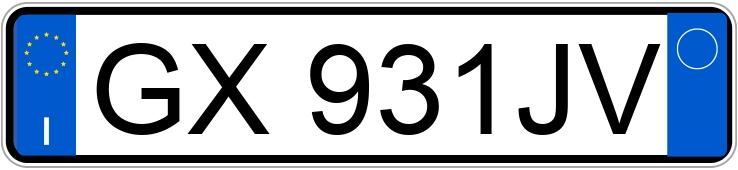 Numer rejestracyjny GX931JV posiada VOLKSWAGEN Golf 8a serie