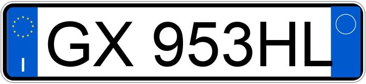 Numer rejestracyjny GX953HL posiada ALFA ROMEO Giulia