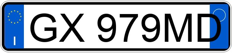 Numer rejestracyjny GX979MD posiada TOYOTA RAV4 2a serie