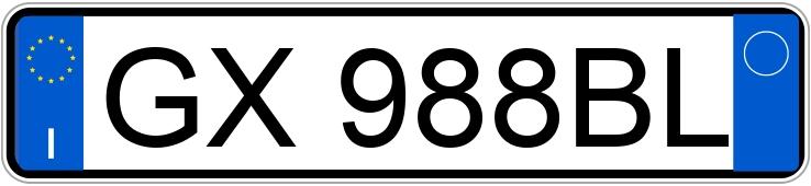 Numer rejestracyjny GX988BL posiada MAZDA Mazda3 4a serie