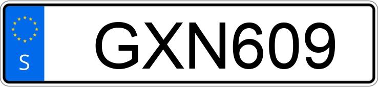 Numer rejestracyjny GXN609 posiada Saab 99X7-2SNLHD-2.0-CM