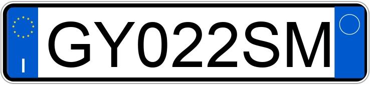 Numer rejestracyjny GY022SM posiada BMW Serie 6