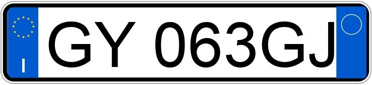 Numer rejestracyjny GY063GJ posiada TESLA Model Y
