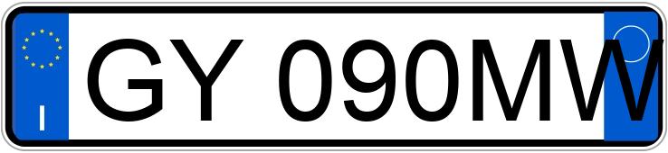 Numer rejestracyjny GY090MW posiada AUDI A1 2a serie