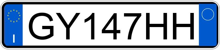 Numer rejestracyjny GY147HH posiada DR dr 6.0