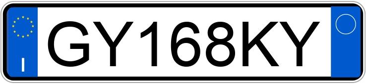 Numer rejestracyjny GY168KY posiada BMW Serie3