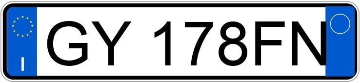 Numer rejestracyjny GY178FN posiada VOLKSWAGEN Golf 8a serie