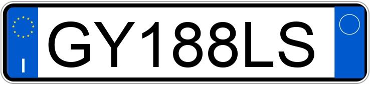 Numer rejestracyjny GY188LS posiada FIAT 500