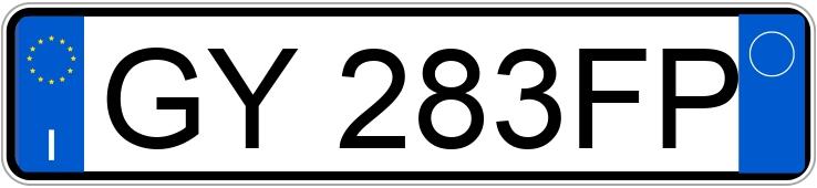 Numer rejestracyjny GY283FP posiada Toyota 