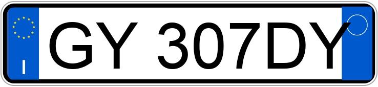 Numer rejestracyjny GY307DY posiada FORD Puma