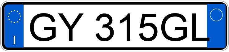 Numer rejestracyjny GY315GL posiada VOLKSWAGEN Golf 8a serie Numer rejestracyjny GY315GL posiada VOLKSWAGEN Golf 8a serie