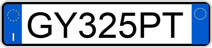 Numer rejestracyjny GY325PT posiada CITROEN C3 3a serie Numer rejestracyjny GY325PT posiada CITROEN C3 3a serie