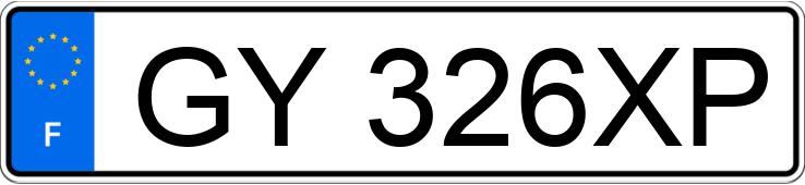 Numer rejestracyjny GY326XP posiada RENAULT MEGANE