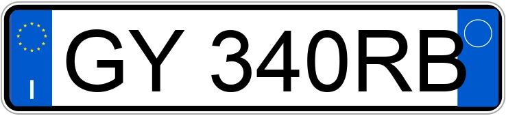 Numer rejestracyjny GY340RB posiada TOYOTA Aygo X