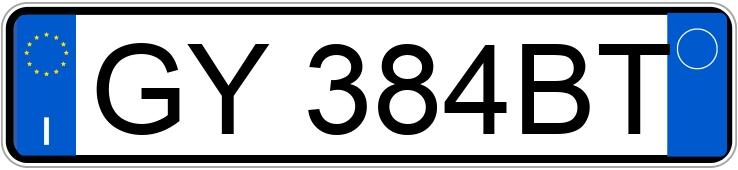 Numer rejestracyjny GY384BT posiada OPEL CORSA