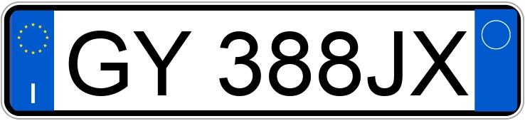 Numer rejestracyjny GY388JX posiada FIAT 500 Numer rejestracyjny GY388JX posiada FIAT 500