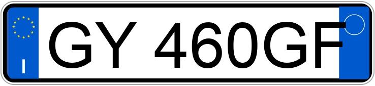 Numer rejestracyjny GY460GF posiada AUDI A3 4a serie Numer rejestracyjny GY460GF posiada AUDI A3 4a serie