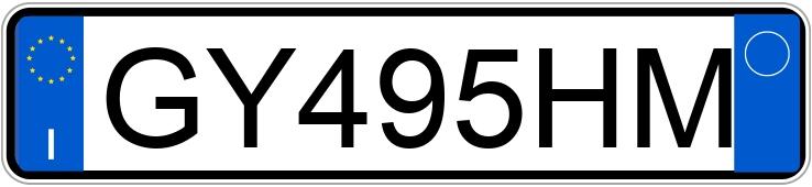 Numer rejestracyjny GY495HM posiada VOLKSWAGEN ID.3