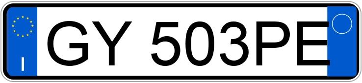 Numer rejestracyjny GY503PE posiada ALFA ROMEO Junior Numer rejestracyjny GY503PE posiada ALFA ROMEO Junior