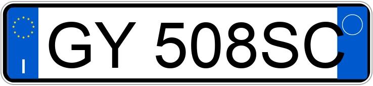 Numer rejestracyjny GY508SC posiada AUDI A3 4a serie