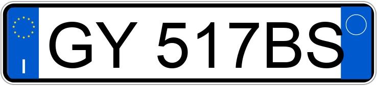 Numer rejestracyjny GY517BS posiada Bmw 