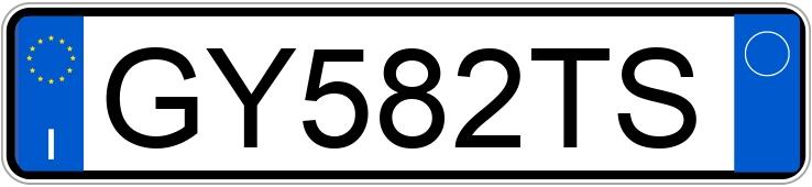 Numer rejestracyjny GY582TS posiada FIAT Panda 3a serie Numer rejestracyjny GY582TS posiada FIAT Panda 3a serie