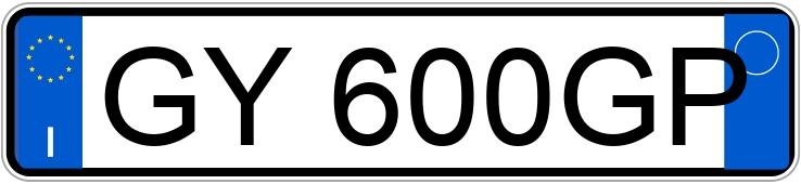 Numer rejestracyjny GY600GP posiada BMW X1