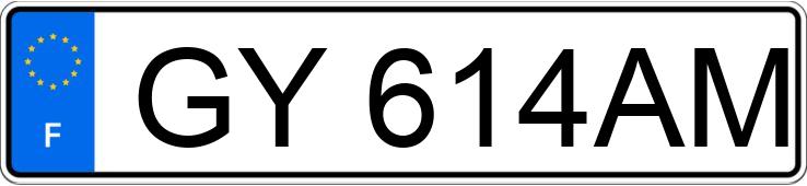 Numer rejestracyjny GY614AM posiada DS DS7 Numer rejestracyjny GY614AM posiada DS DS7