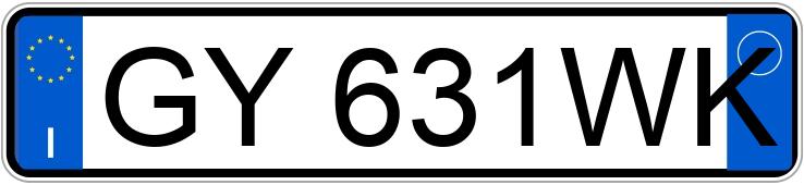 Numer rejestracyjny GY631WK posiada AUDI A1-S1