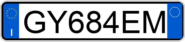 Numer rejestracyjny GY684EM posiada FIAT 500 Numer rejestracyjny GY684EM posiada FIAT 500