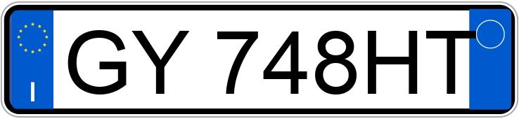 Numer rejestracyjny GY748HT posiada BMW Serie 1