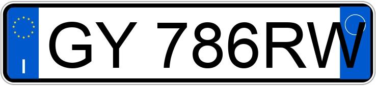 Numer rejestracyjny GY786RW posiada AUDI A3 3a serie