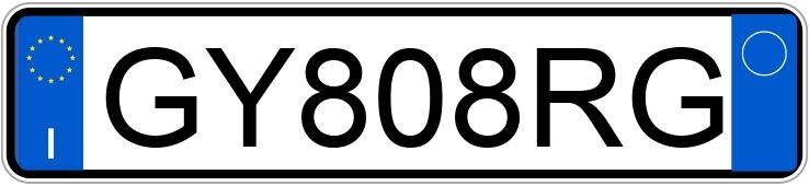 Numer rejestracyjny GY808RG posiada AUDI A3 4a serie
