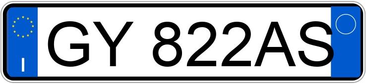 Numer rejestracyjny GY822AS posiada FIAT Ducato
