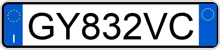 Numer rejestracyjny GY832VC posiada VOLKSWAGEN Golf 8a serie
